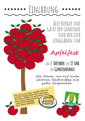 Einladung Apfelfest 2023